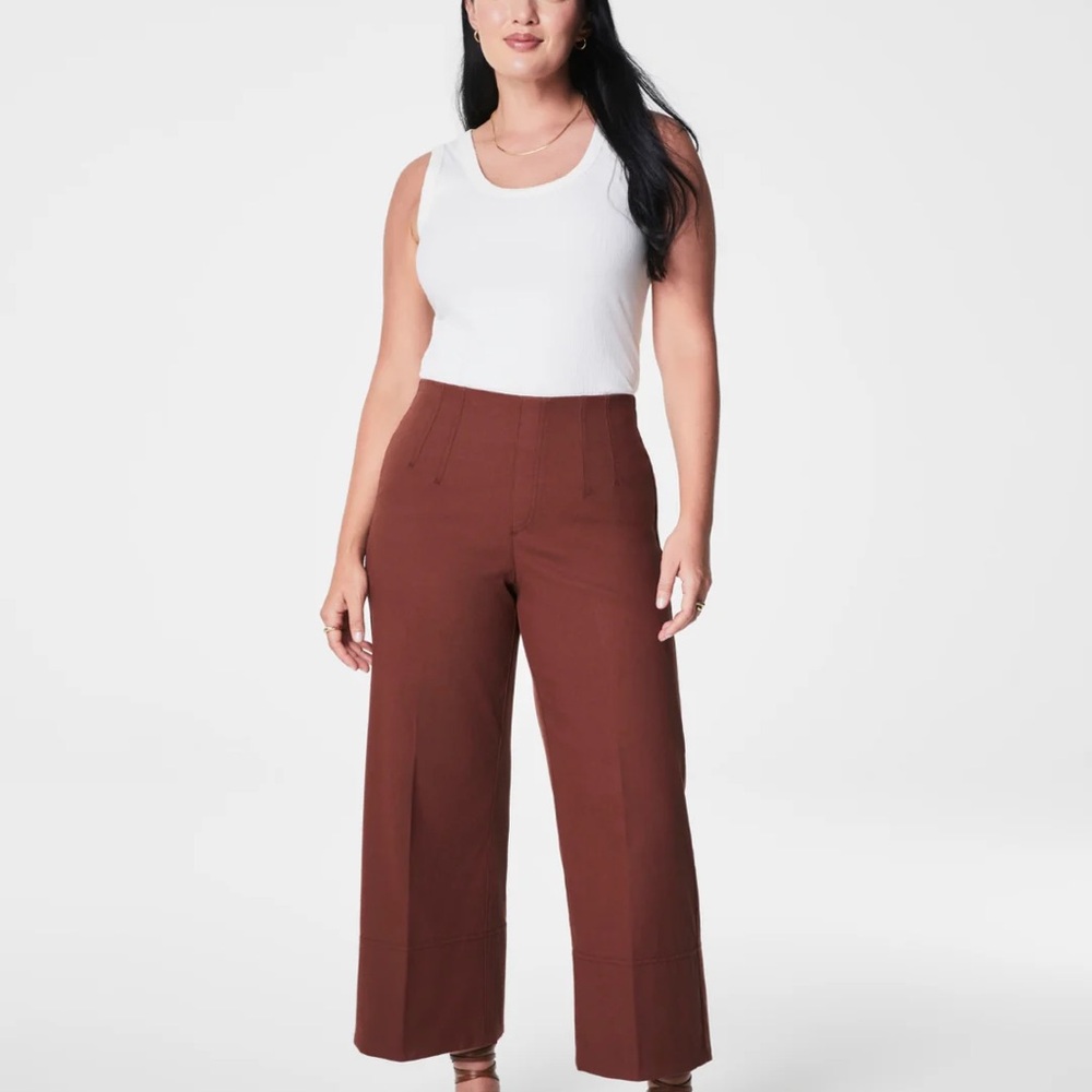 SPANX Brown Wide Leg Pants